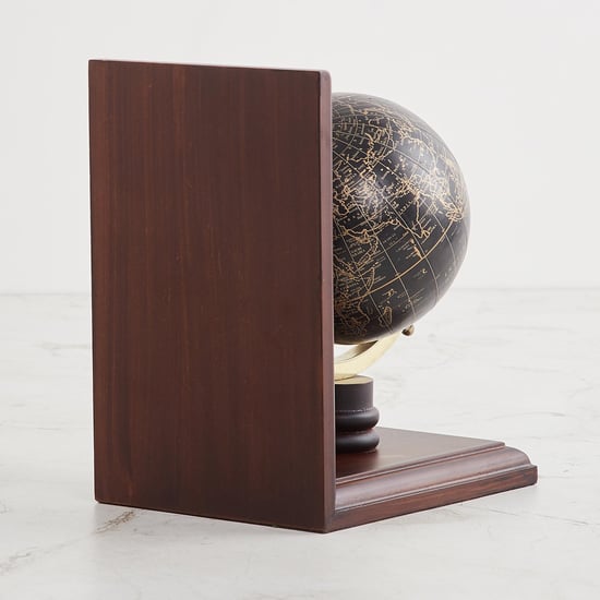 Splendid Black MDF Book-end World Globe