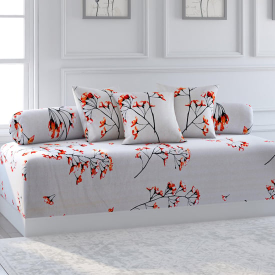 SWAYAM Ananda Printed 6-Pc. Diwan Set - 152 x 228 cm
