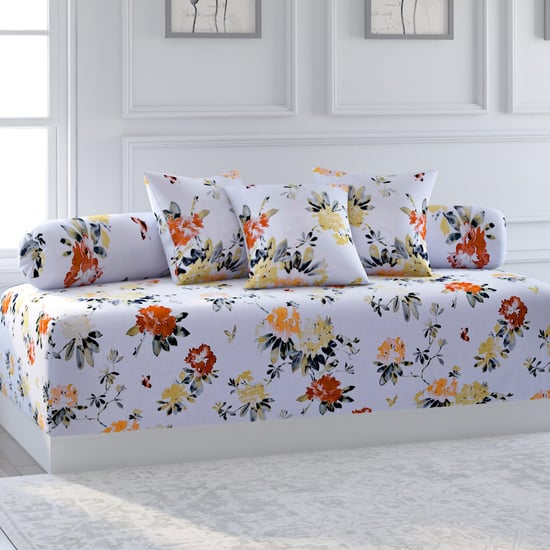 SWAYAM Ananda Printed 6-Pc. Diwan Set - 152 x 228 cm