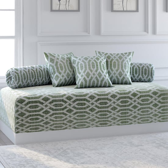 SWAYAM Sparkle Printed 6-Pc. Diwan Set - 150 x 225 cm