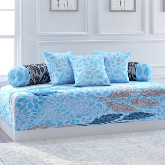 SWAYAM Sparkle Printed 6-Pc. Diwan Set - 150 x 225 cm