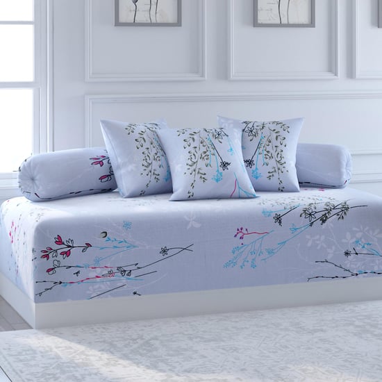 SWAYAM Veda Printed 6-Pc. Diwan Set - 152 x 228 cm