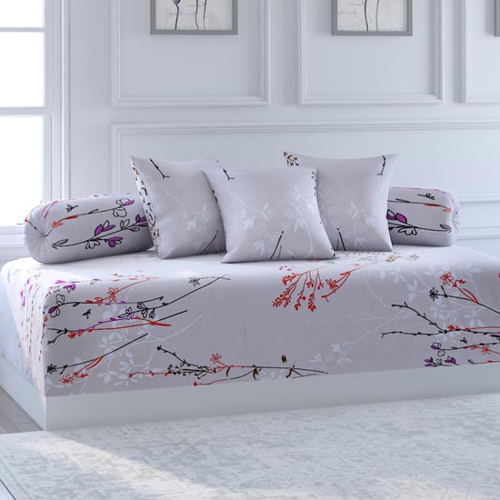 SWAYAM Veda Printed 6-Pc. Diwan Set - 152 x 228 cm