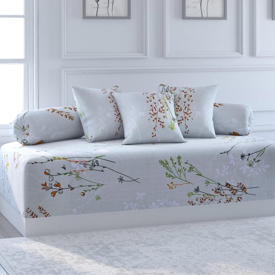 SWAYAM Veda Printed 6-Pc. Diwan Set - 152 x 228 cm