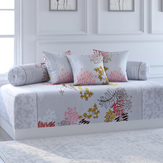 SWAYAM Veda Printed 6-Pc. Diwan Set - 152 x 228 cm