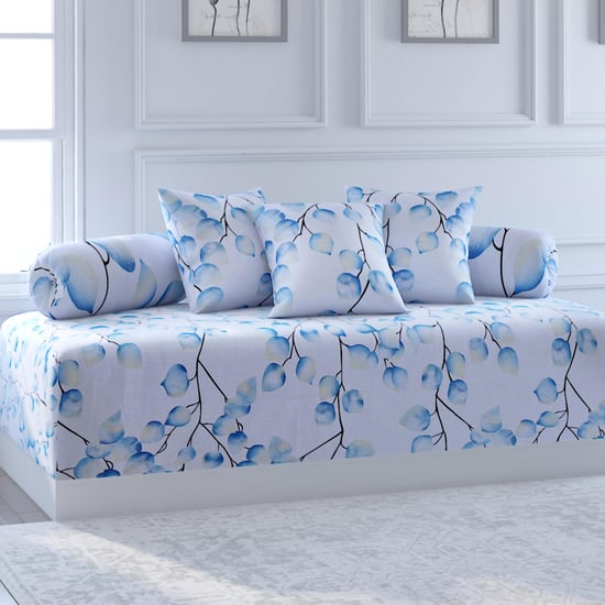 SWAYAM Veda Printed 6-Pc. Diwan Set - 152 x 228 cm