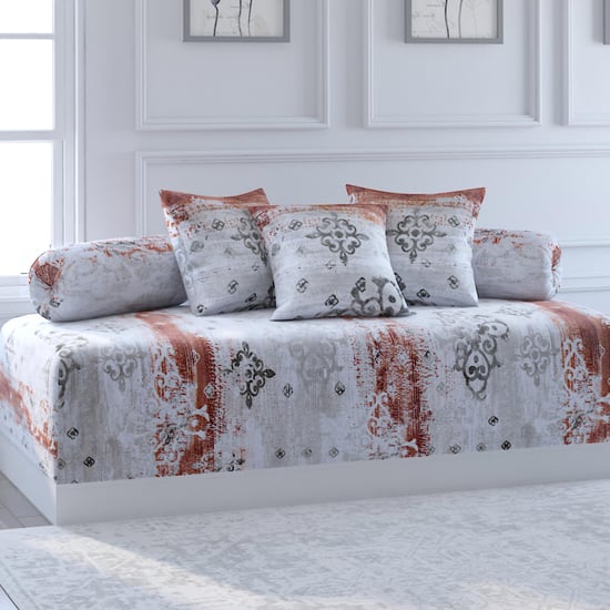 SWAYAM Veda Printed 6-Pc. Diwan Set - 152 x 228 cm