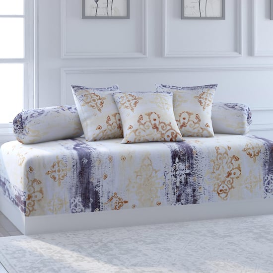 SWAYAM Veda Printed 6-Pc. Diwan Set - 152 x 228 cm