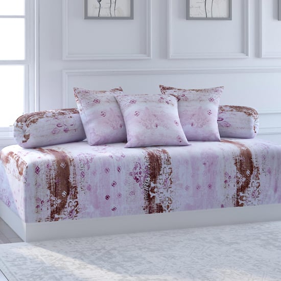 SWAYAM Veda Printed 6-Pc. Diwan Set - 152 x 228 cm