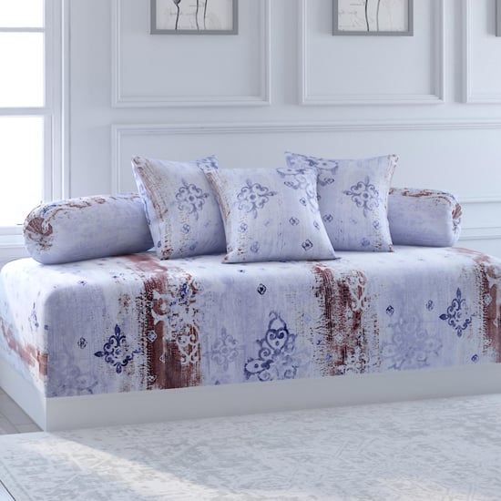 SWAYAM Veda Printed 6-Pc. Diwan Set - 152 x 228 cm
