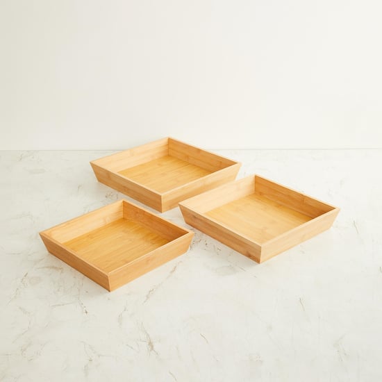 Regan Set of 3 Bamboo Organisers