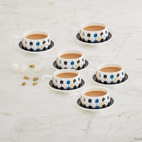 Mandarin Urban Chic Cup And Saucer - Set Of 6