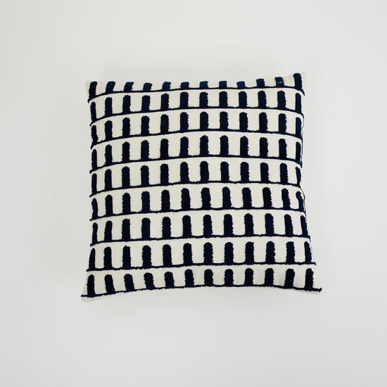 Fiesta Wave Cotton Textured Filled Cushion - 45 x 45 cm