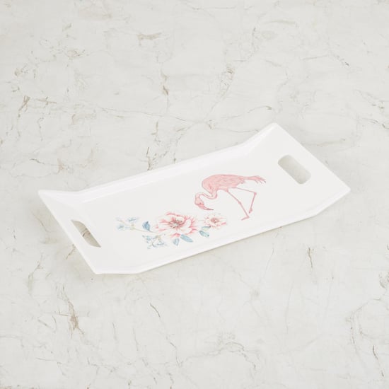 Meadows Malva Flamingo Printed Serving Tray
