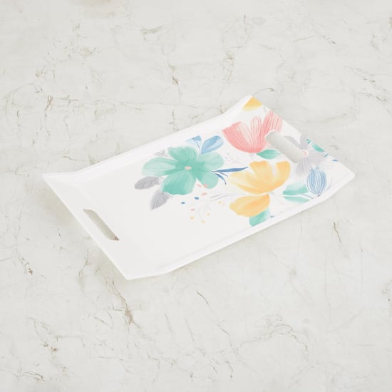 Meadows Malva Trendy Floral Printed Serving Tray