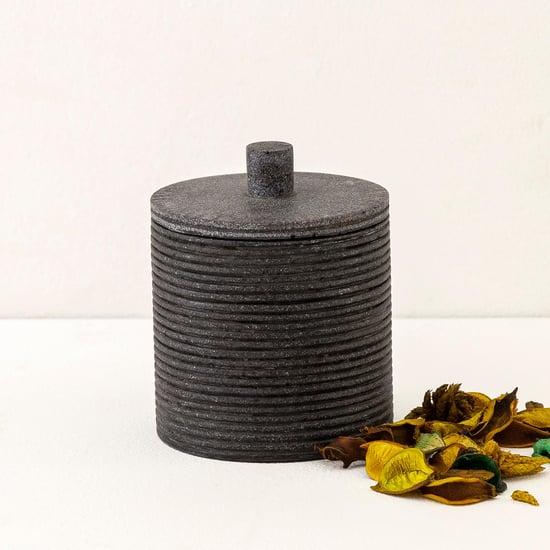 Corsica Carter Polyresin Cotton Jar