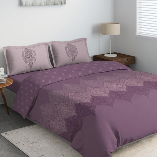 D'DECOR Cherish Printed 4-Pc. Double Bed In Bag - 229 x 274 cm