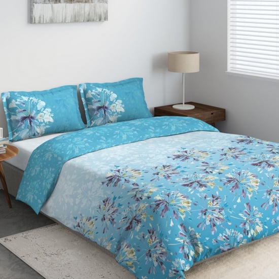 D'DECOR Primary 3-Pcs Printed Double Bedsheet Set in Bag - 229 x 274 cm