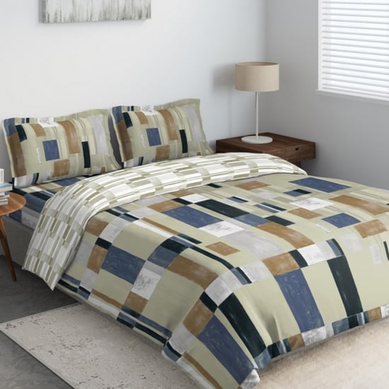 D'DECOR Primary Printed 4-Pc. Double Bed In Bag - 229 x 274 cm