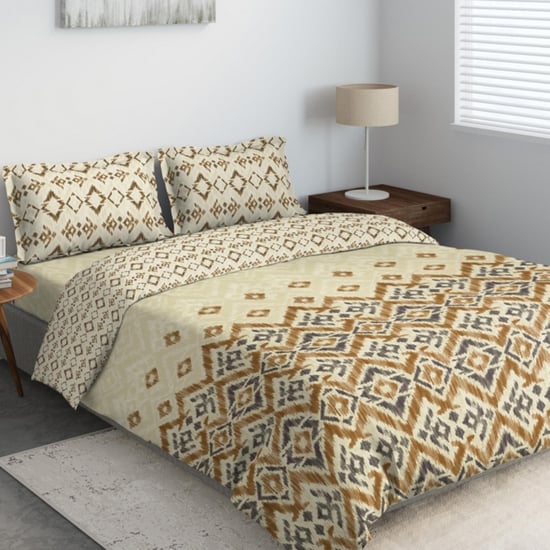 D'DECOR Primary 4-Pc Printed Double Bed In Bag - 229 x 274 cm