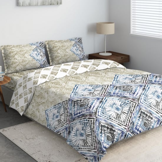 D'DECOR Primary Printed 4-Pc. Double Bed In Bag - 229 x 274 cm
