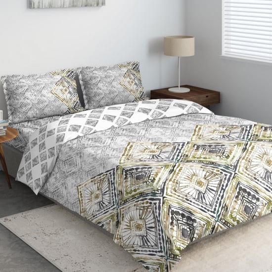 D'DECOR Primary Printed 4-Pc. Double Bed In Bag - 229 x 274 cm