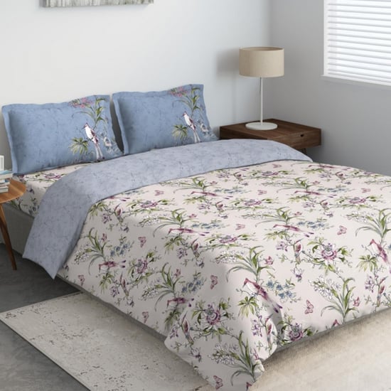 D'DECOR Primary 4-Pc Printed Double Bed In Bag - 229 x 274 cm
