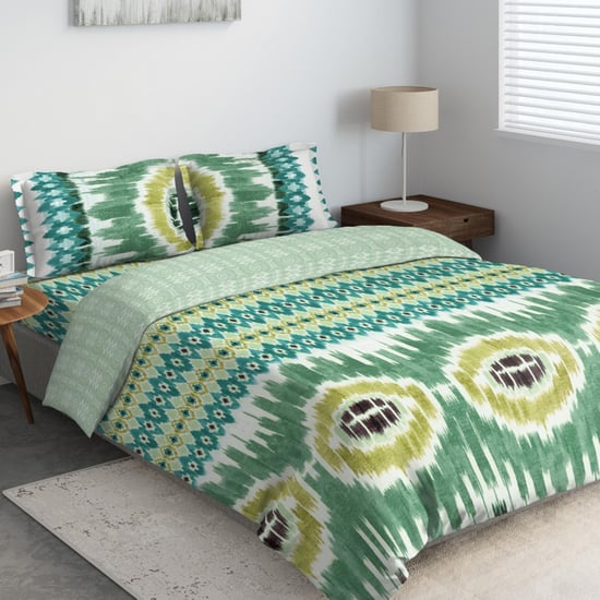 D'DECOR Cherish Printed 4-Pc. Double Bed In Bag - 229 x 274 cm