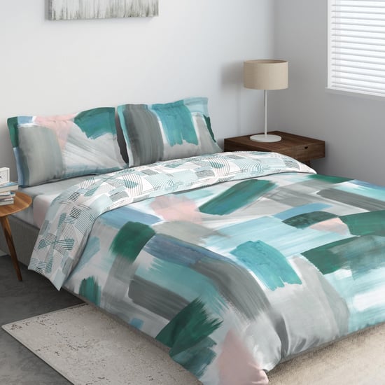 D'DECOR Cherish Printed 4-Pc. Double Bed In Bag - 229 x 274 cm