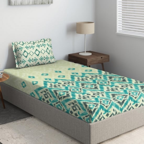 D'DECOR Primary Printed 2-Pc Single Bedsheet Set - 190 x 254 cm