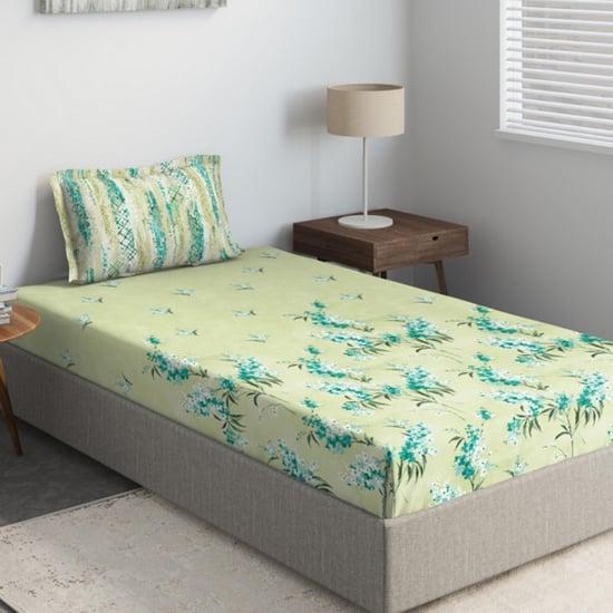 D'DECOR Primary Printed  3-Pc Single Bedsheet Set - 190 x 254 cm