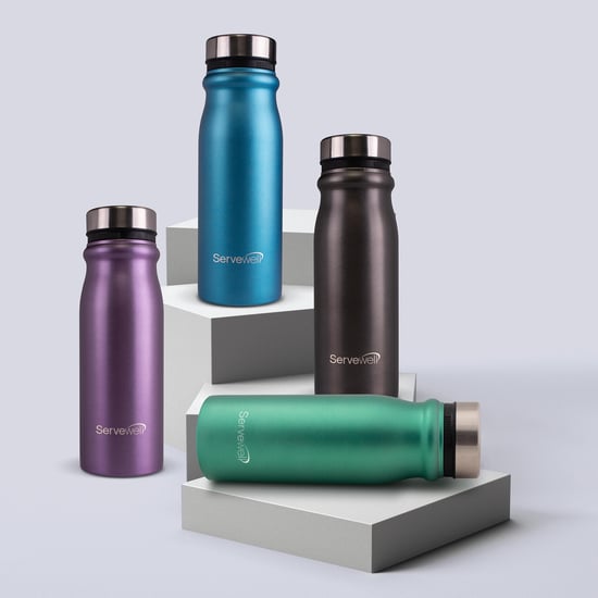 SERVEWELL Hudson Solid Stainless Steel Fridge Bottle - 1100 ml