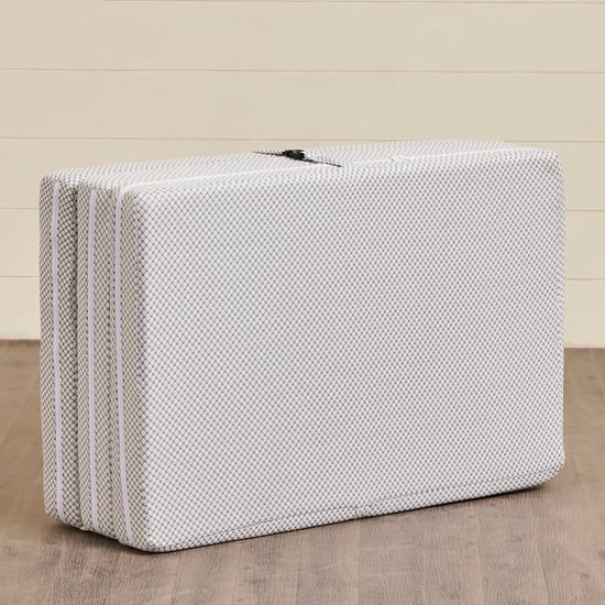 Helios Filpzee Grey 4 Inch Foldable Mattress - 90 x 180 x 10 cm