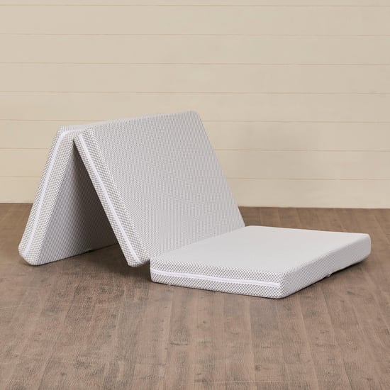 Helios Filpzee Grey 4 Inch Foldable Mattress - 90 x 180 x 10 cm