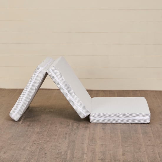 Helios Filpzee Grey 4 Inch Foldable Mattress - 90 x 180 x 10 cm