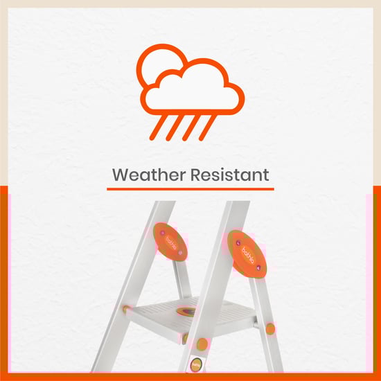 BATHLA Advance 6-Step Foldable Ladder with Sure-Hinge Technology