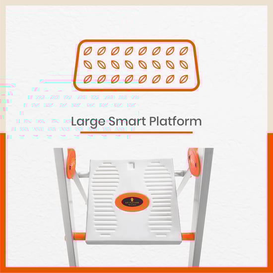 BATHLA Advance 6-Step Foldable Ladder with Sure-Hinge Technology