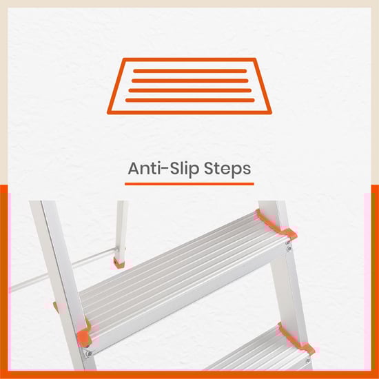 BATHLA Advance 6-Step Foldable Ladder with Sure-Hinge Technology