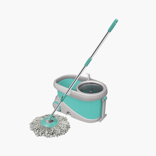 SPOTZERO BY MILTON Blue Polypropylene Wave Spin Mop- 27.5x27 Cm