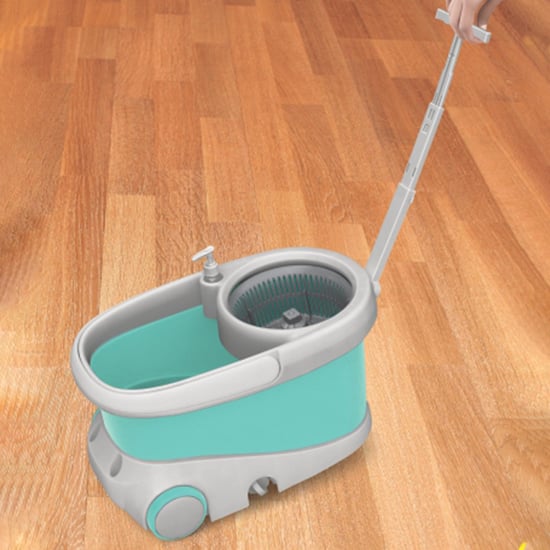 SPOTZERO BY MILTON Blue Polypropylene Wave Spin Mop- 27.5x27 Cm