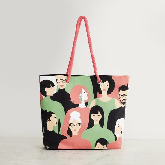 Mineralas Multicolour Printed Cotton Shopping Tote Bag