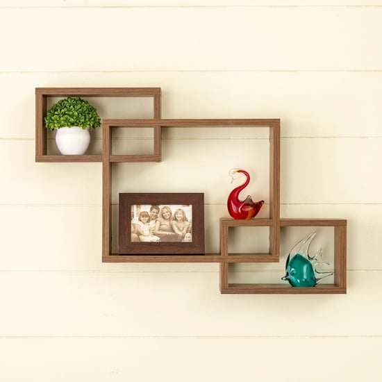 Helios Ruby Wall Shelf - Brown