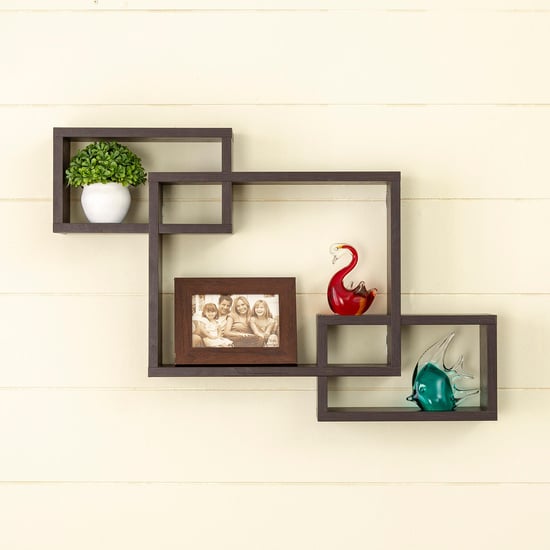 Helios Ruby Wall Shelf - Brown