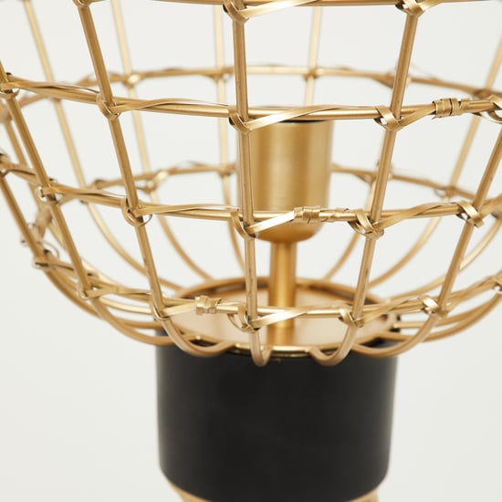 Fiesta Gold Textured Metal Floor Lamp