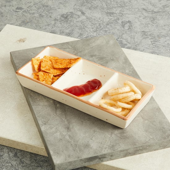 Corsica Marshmallow Stoneware Platter