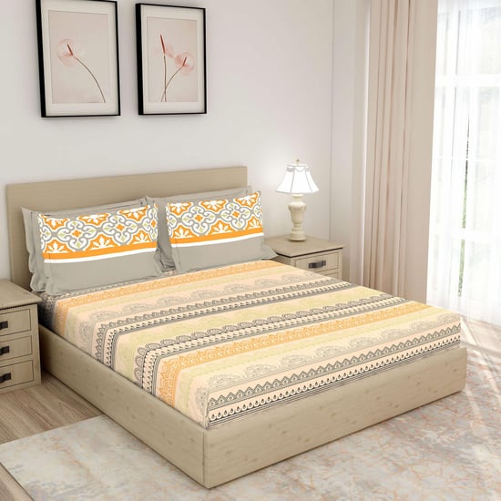 LAYERS Bologna Printed 3-Pc. Double Bedsheet Set - 274 x 274 cm
