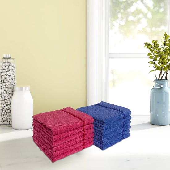 SPACES Core Seasons Best Quick Dry Face Towel - Set of 12 - 30 x 30 cm
