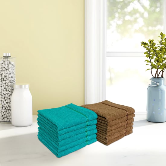 SPACES Seasons Best Quick Dry Face Towel - Set Of 12 - 30 x 30 cm
