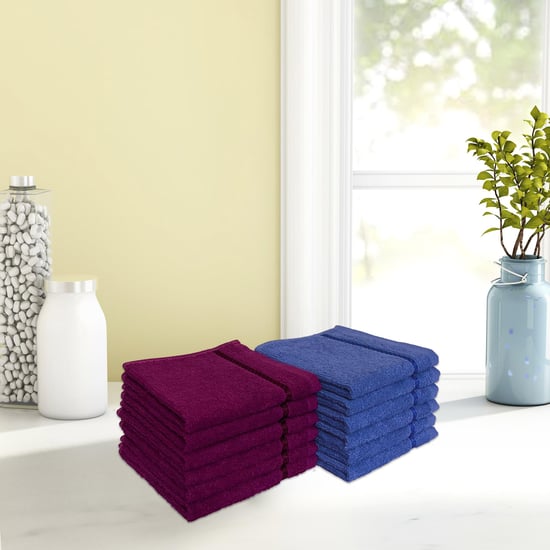 SPACES Core Seasons Best Quick Dry Face Towel - Set of 12 - 30 x 30 cm