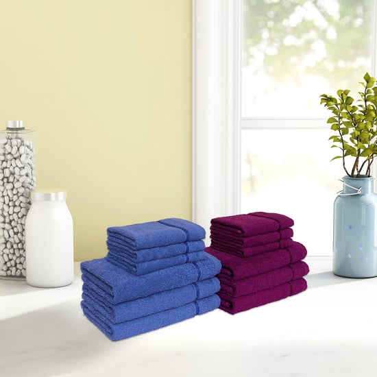 SPACES Seasons Best Qd Solid Cotton Towels - Set of 12